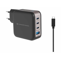Conceptronic Ładowarka 4Port Gan 3Xusb-C/1Xa 100Wpd3.0/Pps Sw