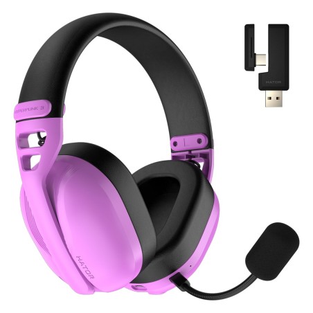 Słuchawki Dla Graczy Hyperpunk 3 Wireless Bezprzewodowe Fioletowe