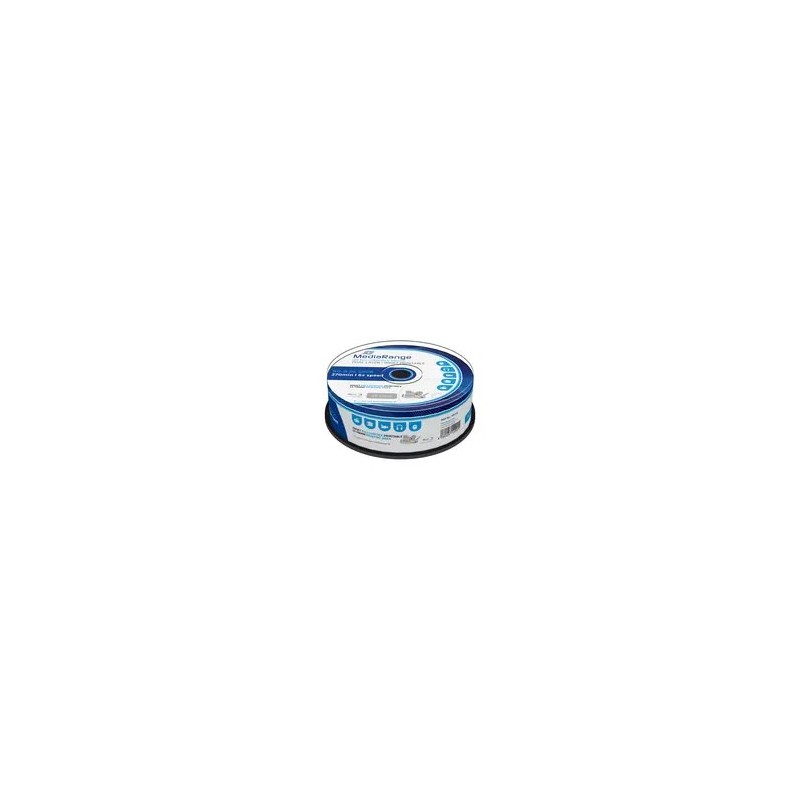 Mediarange Bd-R Dual Layer 50Gb 6X Voll Bedruckbar 25Ercakeb