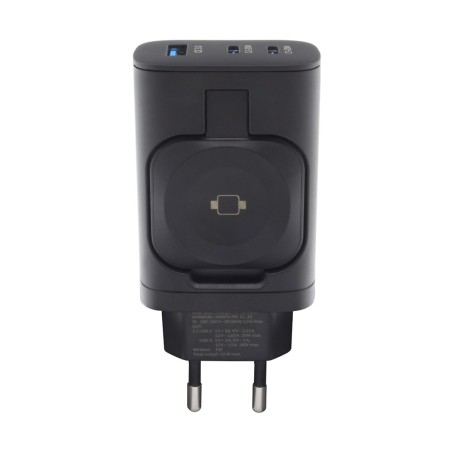 Realpower 450476 Ładowarka Do Urządzeń Przenośnych Power Bank, Smartwatch, Tablet Czarny Prąd Przemienny Bezprzewodowe Ładowanie