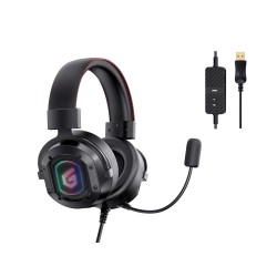 Conceptronic Athan02B Słuchawki/Zestaw Słuchawkowy Przewodowa Opaska Na Głowę Gaming Usb Typu-A Czarny
