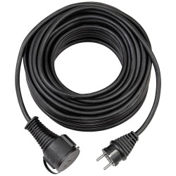 Brennenstuhl H05Rr-F 3G1,5 - Przedłużacz Zasilania - Cee 7/7 (Schuko) (M) - Zasilacz Cee 7/4 (Schuko)/Cee 7/7 (Schuko) (W) - 25,