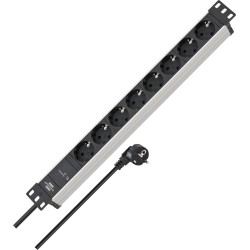 Brennenstuhl - Ss 19.500A - Alu-Line - Listwa Zasilająca 8-Drożna, 2M