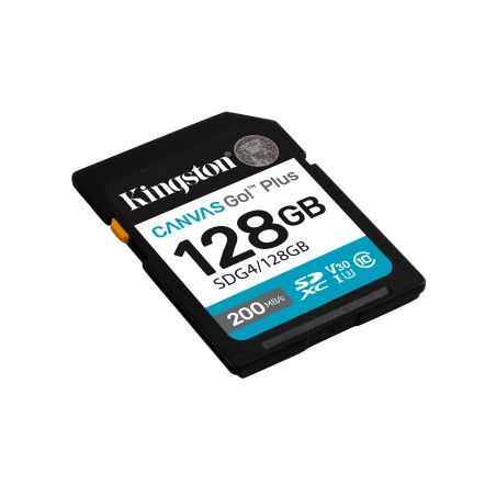 Karta Pamięci Kingston Canvas Go Plus Sdg4/128Gb (128Gb  Class U3, V30  Karta Pamięci)
