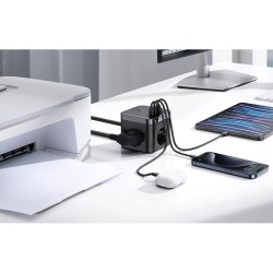 Listwa Zasilająca Baseus Powercombo 3Ac+2U+2C 30W Eu (1,5M  Czarny)
