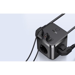 Listwa Zasilająca Baseus Powercombo 3Ac+2U+2C 30W Eu (1,5M  Czarny)