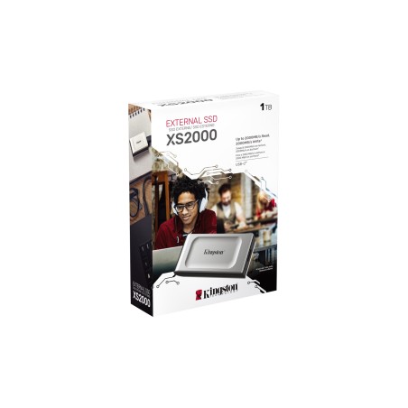 Dysk Zewnętrzny Ssd Kingston Xs2000 (1Tb  Usb 3.2  Srebrny  Sxs2000/1000G)