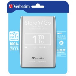 Verbatim Store 'N' Go Zewnętrzny Dysk Twarde 1000 Gb Srebrny