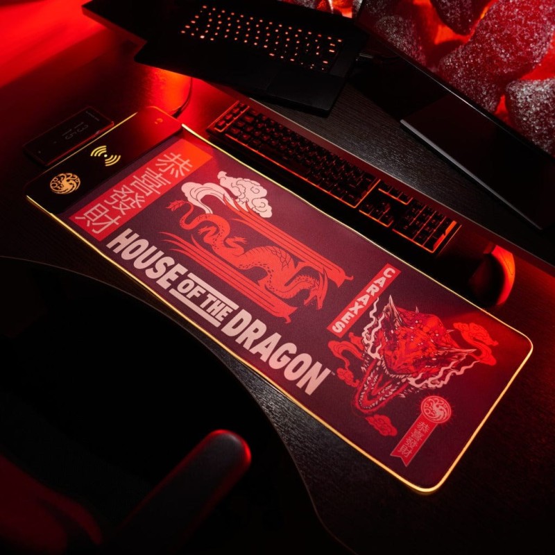 Numskull Games 154921 Podkładka Pod Mysz Podkładka Dla Graczy Czarny, Wielobarwny, Czerwony