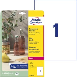 Folia A4 Avery Krystaliczna Przezroczysta (25)