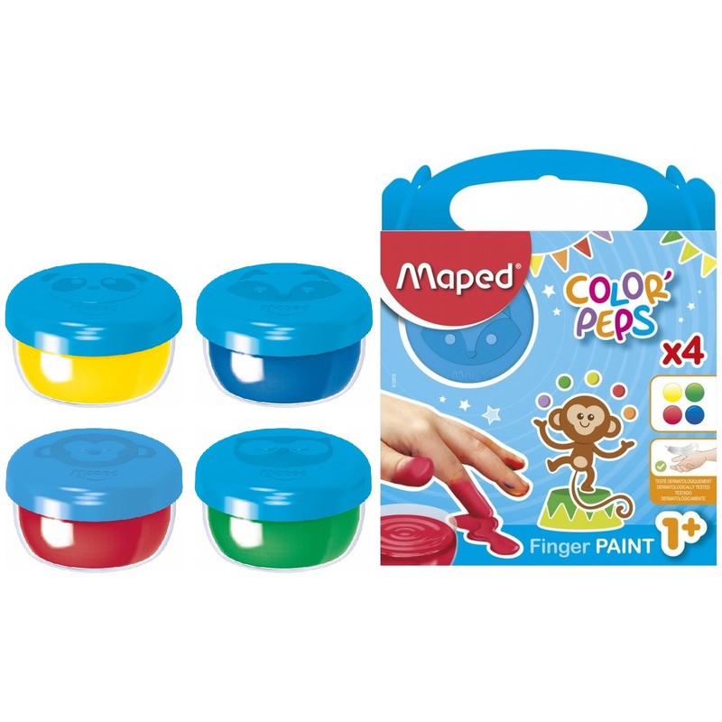Farby Do Malowania Palcami Maped Color'peps Early Age 4 Kolory