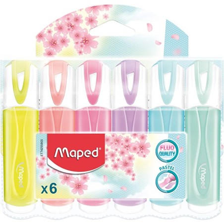 Zakreslacze Maped Fluo'peps Pastel 6 Kolorów