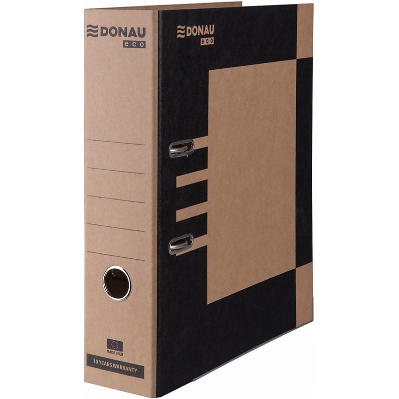 Segregator Donau Eco Maxi Fsc A4/80Mm Brązowo-Czarny
