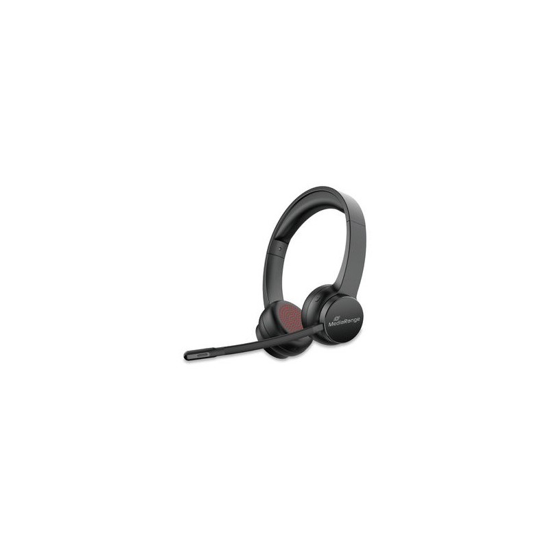 Mediarange Mros307 Słuchawki/Zestaw Słuchawkowy Bezprzewodowy Opaska Na Głowę Połączenia/Muzyka Usb Type-C Bluetooth Czarny