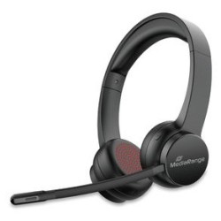 Mediarange Mros307 Słuchawki/Zestaw Słuchawkowy Bezprzewodowy Opaska Na Głowę Połączenia/Muzyka Usb Type-C Bluetooth Czarny