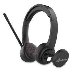 Mediarange Mros307 Słuchawki/Zestaw Słuchawkowy Bezprzewodowy Opaska Na Głowę Połączenia/Muzyka Usb Type-C Bluetooth Czarny