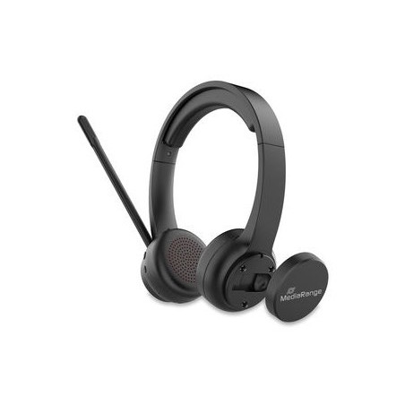 Mediarange Mros307 Słuchawki/Zestaw Słuchawkowy Bezprzewodowy Opaska Na Głowę Połączenia/Muzyka Usb Type-C Bluetooth Czarny