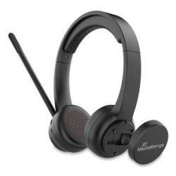 Mediarange Mros307 Słuchawki/Zestaw Słuchawkowy Bezprzewodowy Opaska Na Głowę Połączenia/Muzyka Usb Type-C Bluetooth Czarny