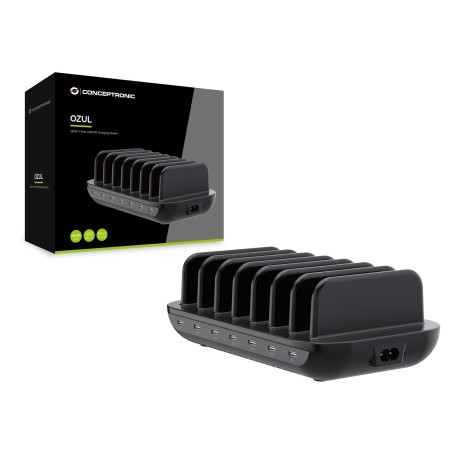 Conceptronic Ładowarka 7Port 7Xusb-C Multi 160Wpd3.0 Bk