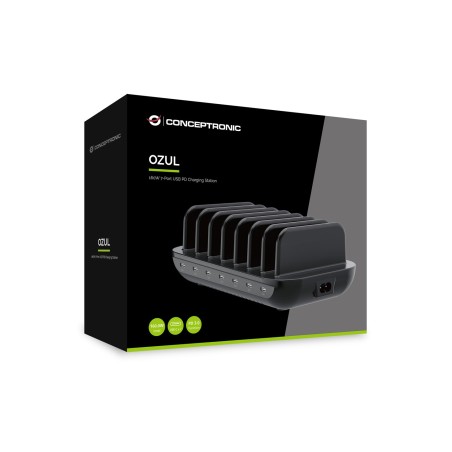 Conceptronic Ładowarka 7Port 7Xusb-C Multi 160Wpd3.0 Bk