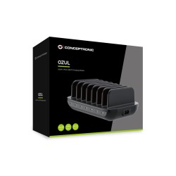 Conceptronic Ładowarka 7Port 7Xusb-C Multi 160Wpd3.0 Bk