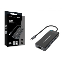 Conceptronic Donn14G Stacja Dokująca Przewodowa Usb 3.2 Gen 1 (3.1 Gen 1) Type-C Szary
