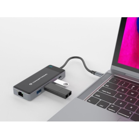 Conceptronic Donn14G Stacja Dokująca Przewodowa Usb 3.2 Gen 1 (3.1 Gen 1) Type-C Szary