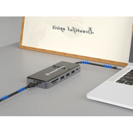 Conceptronic Donn14G Stacja Dokująca Przewodowa Usb 3.2 Gen 1 (3.1 Gen 1) Type-C Szary