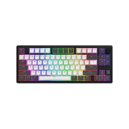 Hator Skyfall Pro Wireless 80 Klawiatura Gaming Usb + Rf Wireless + Bluetooth Qwerty Us English Czarny, Szary