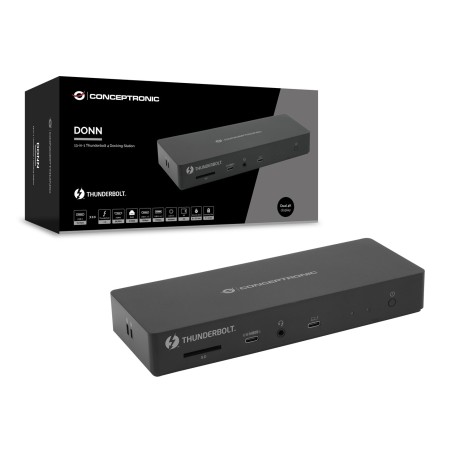 Stacja Dokująca Conceptronic 13-1 Usb-C- Hdmi/2Xusb-A/2Xusb-C/+ 96W Bk