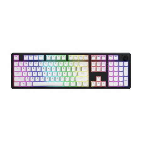 Hator Skyfall Wireless 100 Klawiatura Gaming Usb + Rf Wireless + Bluetooth Qwerty Us English Czarny, Biały