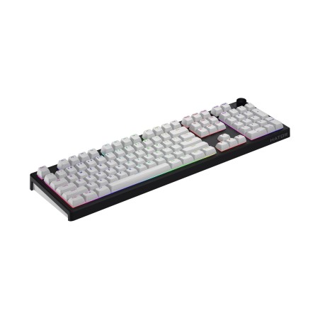 Hator Skyfall Wireless 100 Klawiatura Gaming Usb + Rf Wireless + Bluetooth Qwerty Us English Czarny, Biały