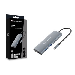 Conceptronic Donn06G Stacja Dokująca Przewodowa Usb 3.2 Gen 1 (3.1 Gen 1) Type-C Szary