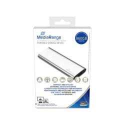 Mediarange Mr1103 Zewnętrzny Dysk Ssd 900 Gb Usb Type-C 3.2 Gen 2 (3.1 Gen 2) Srebrny