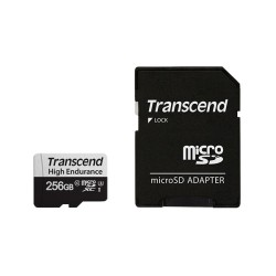 Sd Microsd Card 256Gb Transcend Sdxc Usd350V W/Adapter