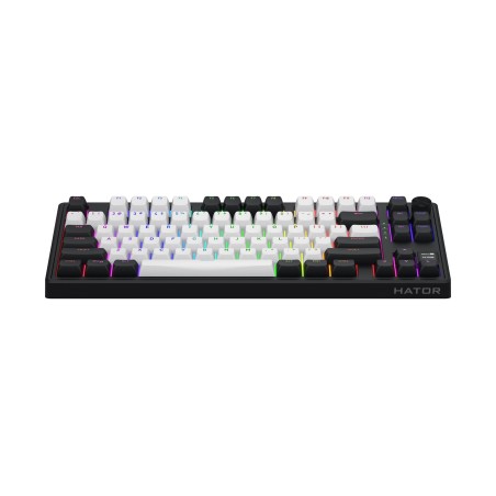 Hator Skyfall 80 Mag Ultima 8K Wireless Klawiatura Gaming Usb + Rf Wireless + Bluetooth Qwerty Us English Czarny, Biały