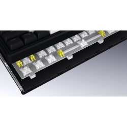 Hator Skyfall 80 Mag Ultima 8K Wireless Klawiatura Gaming Usb + Rf Wireless + Bluetooth Qwerty Us English Czarny, Biały
