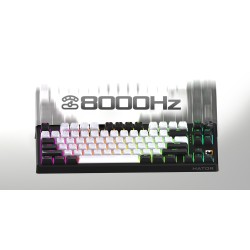 Hator Skyfall 80 Mag Ultima 8K Wireless Klawiatura Gaming Usb + Rf Wireless + Bluetooth Qwerty Us English Czarny, Biały