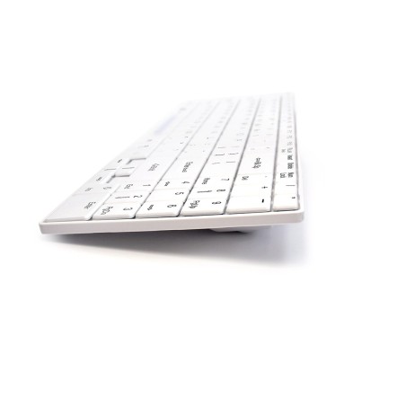 Man&Machine It's Cool Keyboard - Medyczna, Dezynfekowalna Niskoprofilowa Klawiatura (Biała)