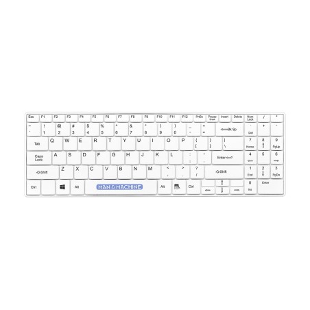 Man&Machine It's Cool Keyboard - Medyczna, Dezynfekowalna Niskoprofilowa Klawiatura (Biała)
