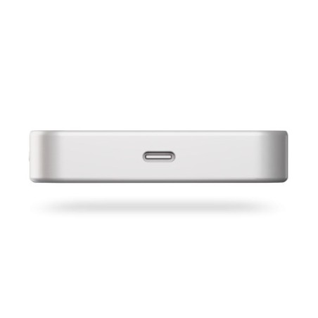 Zens Slim Qi2 Aluminium Powerbank - Magnetyczny Powerbank 10000 Mah Kompatybilny Z Magsafe I Qi2 (White)