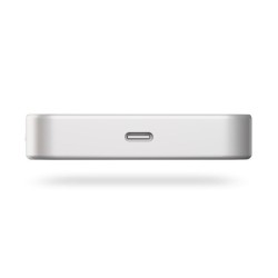 Zens Slim Qi2 Aluminium Powerbank - Magnetyczny Powerbank 10000 Mah Kompatybilny Z Magsafe I Qi2 (White)