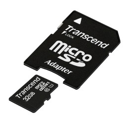 Sd Microsd Card  32Gb Transcend Sdhc Uhs1 W/Adapter