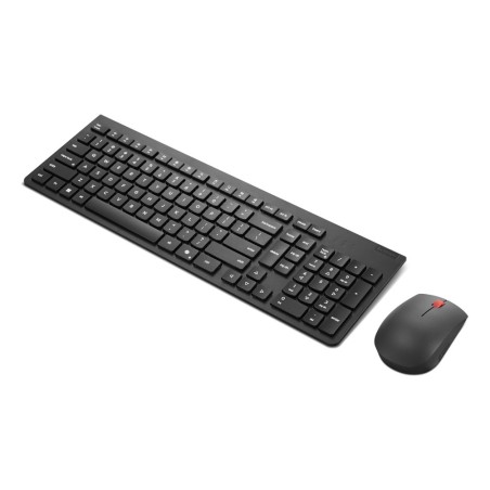 Lenovo 4X31R64457 Klawiatura Dołączona Myszka Biuro Rf Wireless Belgijski, Angielski Czarny