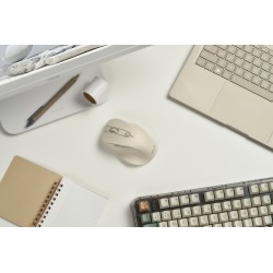 Mysz Bezprzewodowa Asus Md105 Wireless Mouse Milky White 2400Dpi Dual-Mode Wireless 2.4 Ghz And Bluetooth