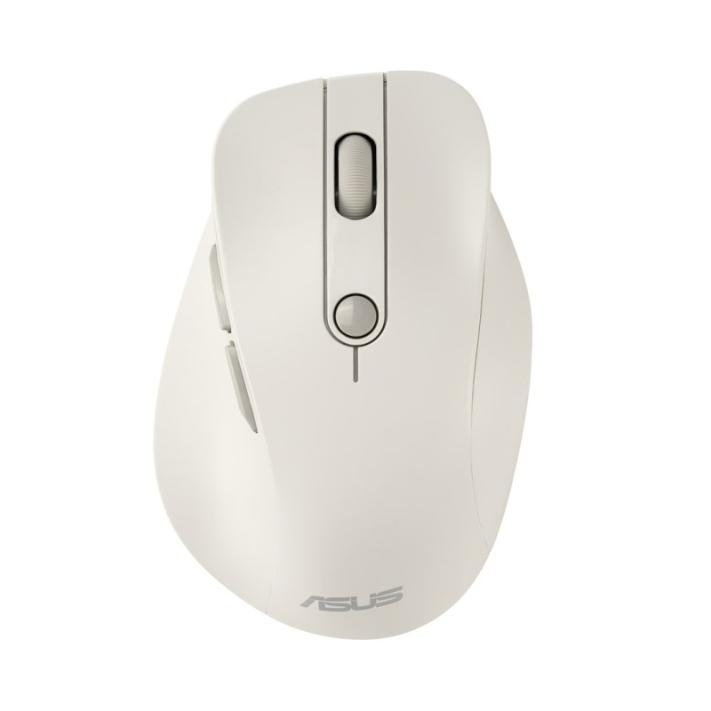 Mysz Bezprzewodowa Asus Md105 Wireless Mouse Milky White 2400Dpi Dual-Mode Wireless 2.4 Ghz And Bluetooth