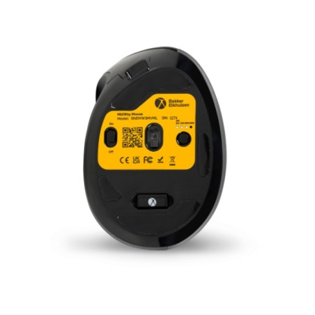 Bakkerelkhuizen Midway Myszka Biuro Po Lewej Stronie Rf Wireless + Bluetooth + Usb Type-C Optyczny 2400 Dpi