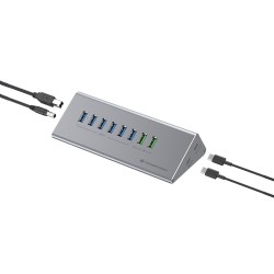 Conceptronic 10-Portowy Koncentrator Usb-A3.0/-C Adapter -  6Xa3.0+M.netz. Gr
