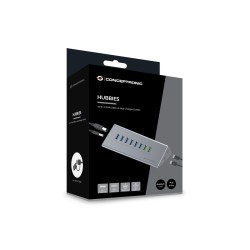 Conceptronic 10-Portowy Koncentrator Usb-A3.0/-C Adapter -  6Xa3.0+M.netz. Gr
