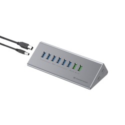 Conceptronic 10-Portowy Koncentrator Usb-A3.0/-C Adapter -  6Xa3.0+M.netz. Gr